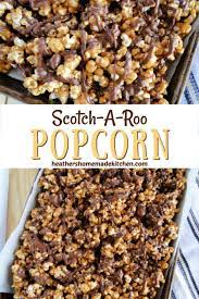 Scotcharoo Popcorn Recipe Snack Mix Recipes Sweet Popcorn Favorite Snack