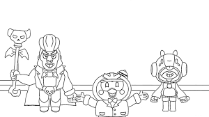The outer, heavy outline makes it perfect to use as a coloring page. Brawl Stars Coloring Pages Print Them For Free