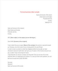 Simple Formal Letter Formats Samples For Students Every Last Template Free Download