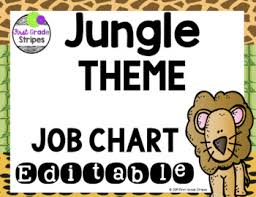Jungle Theme Job Chart Editable