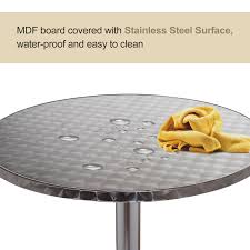 Compare kitchen & dining products. Hype 24 Round Convertible Stainless Steel Top Aluminum Standing Bistro Bar Table Bar Tables Tables Rayvoltbike Com