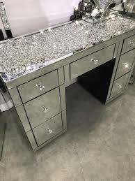 Diamond Crush On Top 7 Drawer Mirrored Dressing Table Hos Home Mirrored Furniture Affordable Luxury Zerkalnaya Mebel Dizajn Doma Interer