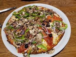 Cauliflower Pizza Crust The Works Picture Of California Pizza Kitchen Las Vegas Tripadvisor