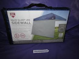 Ozark trail 10 ft x 10 ft slant leg instant setup canopy / gazebo shelter, blue color (3.05 meters x 3.05 meters), with durable steel frame, 64 square feet shade area (5.9 square meters), center height 97.6 inches, uv 50+ (model number fga99sl). Details About Quest 10 X 10 Slant Leg Tent Side Wall Wind Curtain Ceh01739 Side Wall Tent Canopy Tent