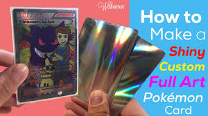 Many fake cards feature an unusual holographic effect that genuine pokemon cards do. How To Make A Shiny Custom Full Art Pokemon Card Youtube