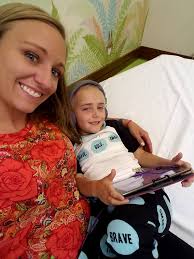 Watching a child undergo proton radiation treatment