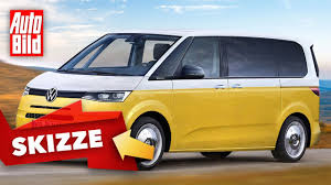 Promobil hat erste 1/47 erstes rendering, wie der neue vw t7 künftig von außen aussehen soll. Vw T7 Multivan 2021 Skizze California Preis Mqb Youtube