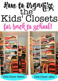 How to organize kids closet. How To Organize The Kids Closets For Back To School Momof6