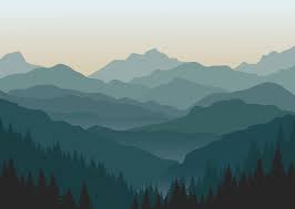 Behr full moon (snow caps,) sparrow (wall,) mountains are anonymous ombre mountain scenery with pine forest trees wallpaper. Mountain Mural Blue Ombre Mountain Wallpaper Forest Tree Etsy