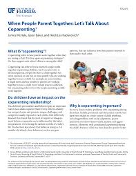 The national foster parent association describes foster parenting as a protective service to children and their families when families can no longer care for their children. issues like misuse of drugs and alcohol, poverty and a parent's. Pdf When People Parent Together Let S Talk About Coparenting