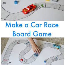 Make Your Own Car Race Board Game Frugal Fun For Boys And Girls In 2020 Homemade Board Games Board Games Boy Or Girl