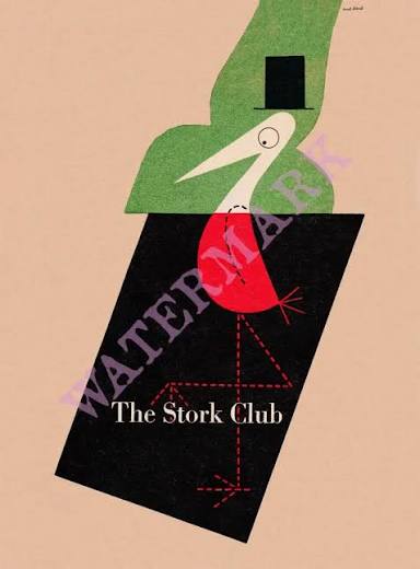 The Stork Club, New York, 1946 Paul Rand Book Cover | Vintage Menu Art