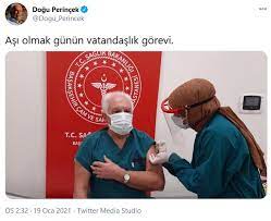Doğu perinçek 'amerikan aşısı olacağım. dedi. Dogu Perincek Fotografi Paylasti Ve