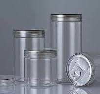 Wholesale 360ml 780ml ml clear Pet Food Jars Plastic Can for Nuts Snack  with Easy Open Lid Screw Ut Jars