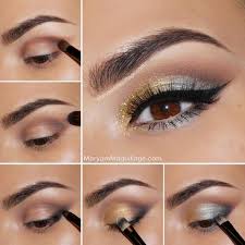 Silver And Gold Eye Makeup Makeup Eye Shadow How To Diy Makeup Eye Makeup Eye Liner Makeup Tutorials E Gold Eye Makeup Glitter Makeup Tutorial Makeup Pictorial