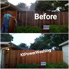 Wash your hands after working with treated wood. Wood Fence Clean And Seal In Houston Tx Latest Project From Kt Power Washing