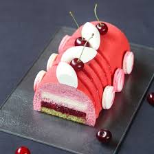 Buche Glacee Framboises Au Thermomix Buche De Noel Originale Buche De Noel Recette Buche