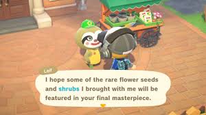 Maybe you would like to learn more about one of these? Leif Nature Day Event Buying Shrubs Animal Crossing New Horizons