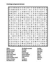 A list of free autumn and fall word search puzzles organized by skill level as well as grade level. Greetings And General Phrases In Spanish Wordsearch For Differentiated Learning Teaching Resources