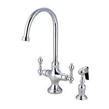 Shop our vast inventory and best online deals. Kingston Brass Ks1761albs Vintage Classic Kitchen Faucet With Brass Sprayer Kingston Brass Ks1765albs Vintage