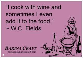 A family is at the dinner table. Cooking With Wine Humor Recipes Reduce Down To