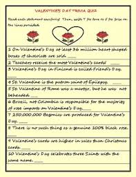 However, this doesn't mean that single men and women won't benefit from them. Valentine S Day Trivia Quiz W Answer Key By House Of Knowledge And Kindness