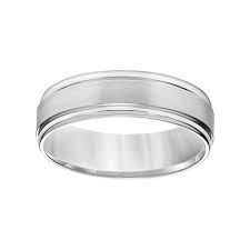 Simply Vera Vera Wang 14k White Gold Men S Wedding Band Mens Wedding Bands White Gold Mens White Gold Rings Mens Wedding Rings White Gold