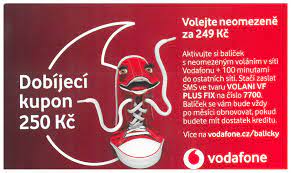 Czeskie Doładowanie Vodafone 250 Kc ...