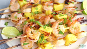 Skewers are the easiest party app—no plates needed! Pineapple Shrimp Kabobs Grill Oven Or Stovetop