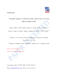 80 din 8 septembrie 2010 pentru completarea art. Pdf Chemometric Approach To Evaluate Heavy Metals Content In Daucus Carota From Different Localities In Serbia