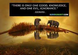 There Is Only One Good Knowledge And One Evil Ignorance Socrates