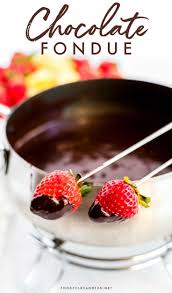 This Velvety Chocolate Fondue Recipe Is Fuss Free And So Rich And Decadent It Only Has Chocolate Fondue Recipe Easy Chocolate Fondue Recipe Yummy Food Dessert