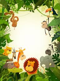 Transparent Jungle Cartoon Animals 5277x7087 Wallpaper Teahub Io