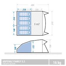 Lit d039appoint design matelas d appoint pliable decathlon simple. Kampeertent Voor 5 Personen Arpenaz 5 2 F B Met 2 Slaapcompartimenten Camping En Tente Camping Tente Familiale