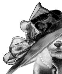 Animal with fedora hat drawing. Ms Audrey Otter On Behance