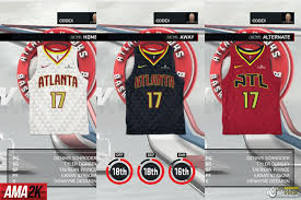Atlanta hawks fans might not be seeing their team play in the nba's bubble this season, but they have another reason to be excited. Atlanta Hawks Realistic Jersey Icons Home Away Statement 2018 Nba 2k17