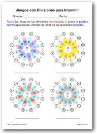 Nosso gerador de dominós cria milhões de jogos diferentes. Juegos Con Divisiones Para Imprimir Ejercicios De Divisiones Juegos Matematicos Para Imprimir Juegos De Divisiones