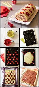 Gateau Roule Imprime Fleurs Aux Framboises Recettes De Cuisine Odelices Recette Gateau Roule Imprime Recettes De Cuisine Recette