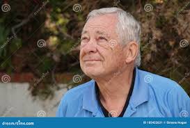 Outdoor Portrait of Happy, Healthy Senior 80 Year Old Caucasian Male Stock  Image