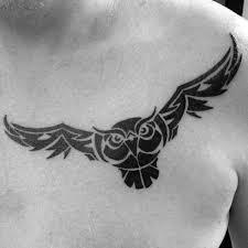This would look good on your shoulder blades and forearms. 50 Tribal Owl Tattoo Designs For Men Masculine Ink Ideas