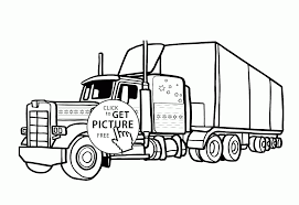 Semi Trailer Truck Coloring Page For Kids Transportation Coloring Pages Printables Free Truck Coloring Pages Tractor Coloring Pages Coloring Pages For Kids