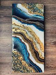 Diy Wall Canvas Art Painting Ideas Resin Art Painting Resin Art Geode Art