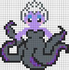 ursula little mermaid perler bead disney beads designs patterns coloriage de butinette
