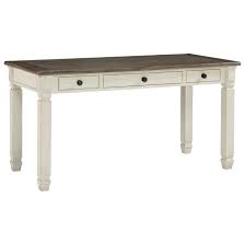 Shop wayfair.ca for the best extra long desk table for two. Bolanburg Two Tone Home Office Desk With 3 Drawers Belfort Furniture Table Desks Writing Desks