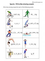 Englis english h year year 2 kssr dec 8, 2011. Sports Fill In Worksheet