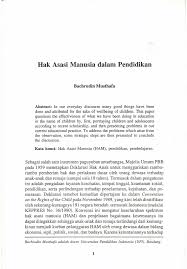 O kitab hamurabi (babilonia) à 4000 sm o kekaisaran roma dan yunani à hak asasi diberikan pada kelompok/kelas tertentu o. Pdf Hak Asasi Manusia Dalam Pendidikan