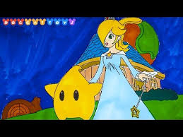 Today we are using our copic markers on this coloring book page featuring princess peach , princess daisy and rosalina from super mario bros. How To Draw Super Mario Galaxy Rosalina 236 Drawing Coloring Pages Videos For Kids By