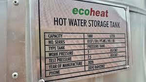 Artinya, mesin pemanas air atau water heater yang digunakan adalah jenis pemanas air untuk aplikasi komersial yang membutuhkan perencanaan yang baik supaya bisa beroperasi dengan benar dan efisien. Tangki Air Panas Stainless Ecoheat Distributor Heat Pump