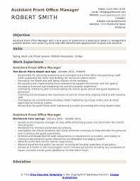 Eager to join a team where i. Assistant Front Office Manager Resume Samples Qwikresume