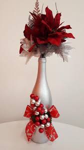 Christmas Decorated Bottle Decoracion De Botellas Navidenas Como Decorar Botellas Botellas De Vino De Navidad